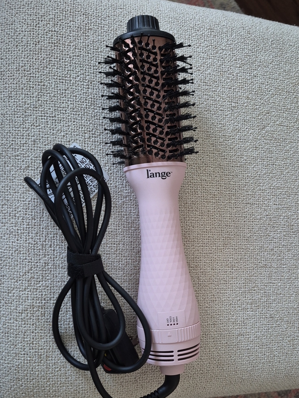 Lange Pink Rose Gold Hot Air Round Brush Styler